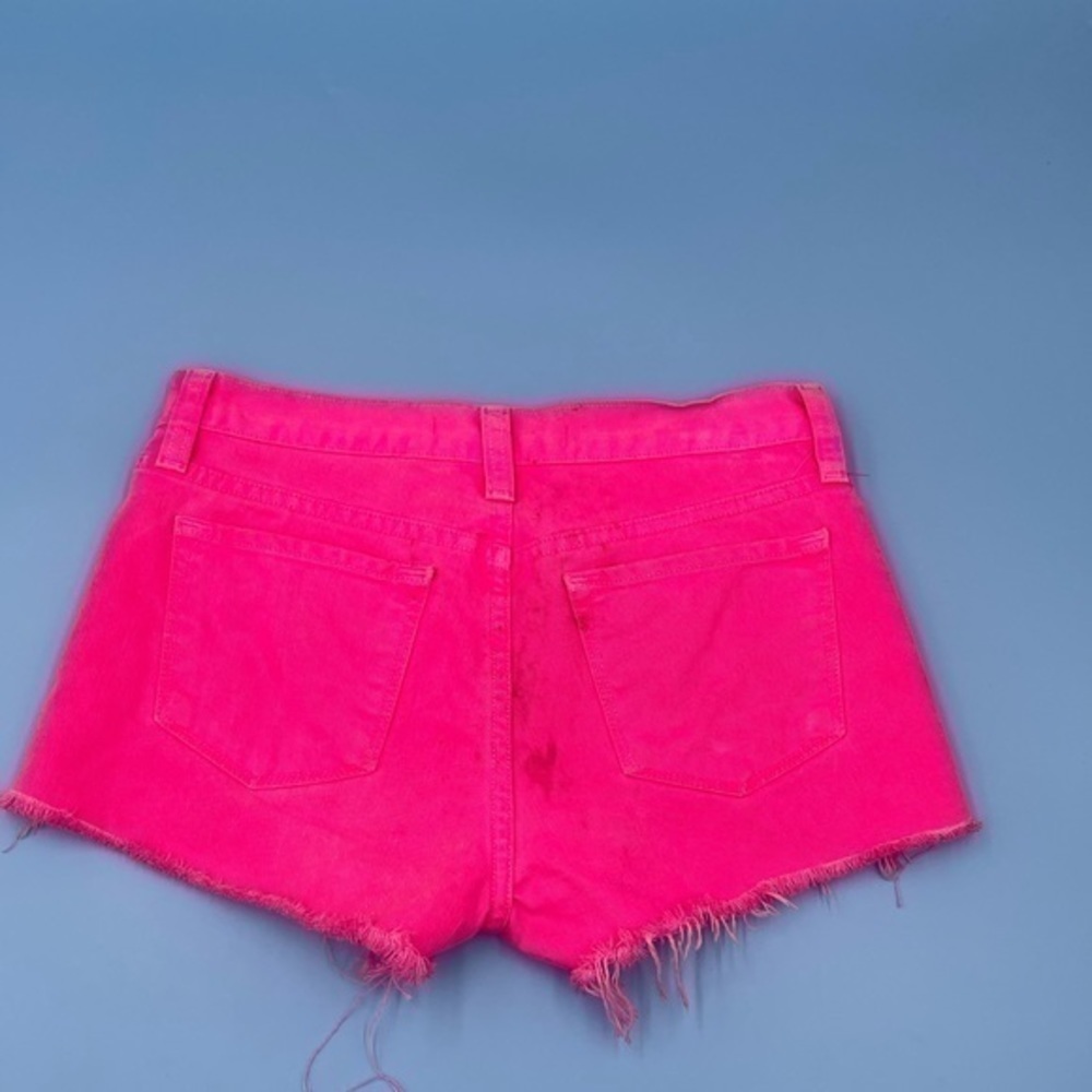 J. BRAND Hot Pink Denim Shorts - Picture 2 of 4